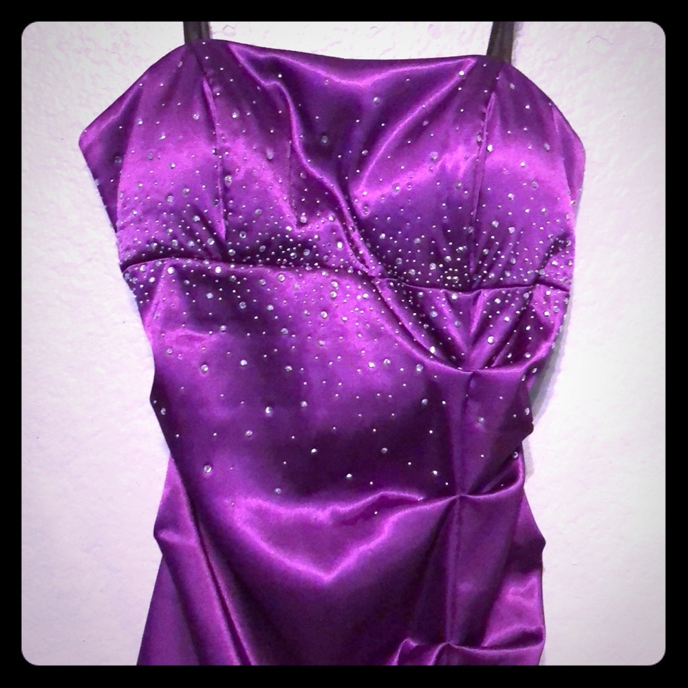 Cache Violet Purple Prom Dress - Picture 5 of 11